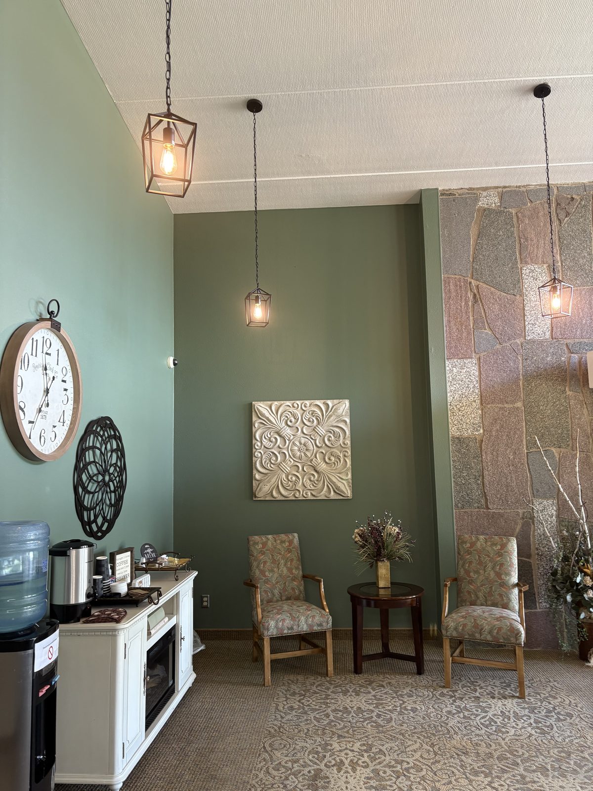 The coffee corner at The Leach Home